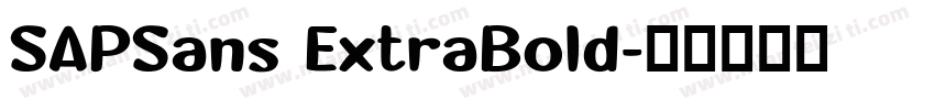 SAPSans ExtraBold字体转换